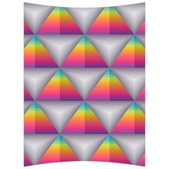 Trianggle Background Colorful Triangle Back Support Cushion by Wegoenart