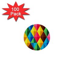 Background Colorful Abstract 1  Mini Buttons (100 Pack)  by Wegoenart