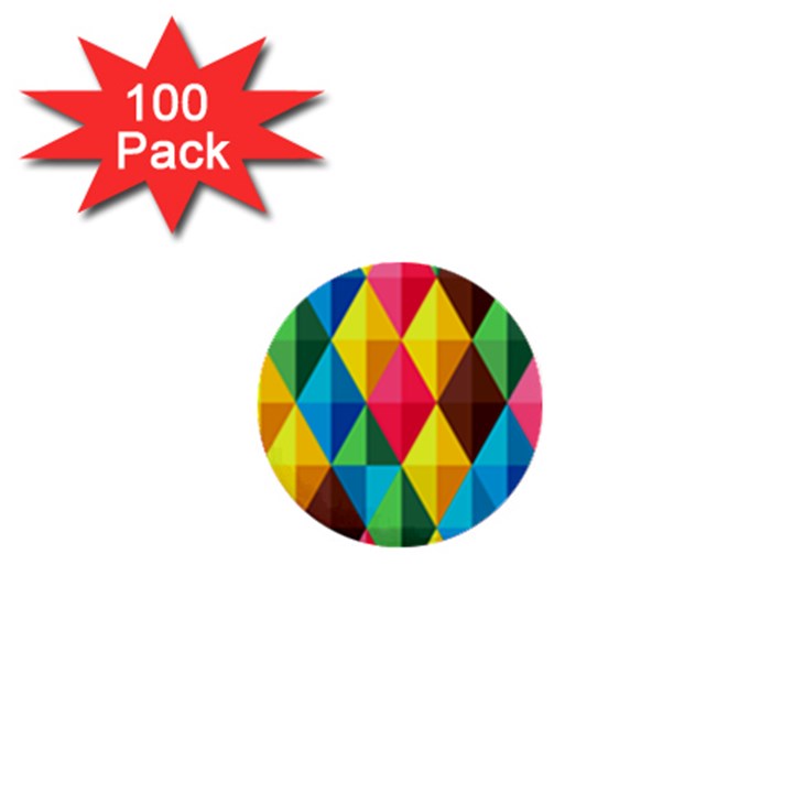 Background Colorful Abstract 1  Mini Buttons (100 pack) 