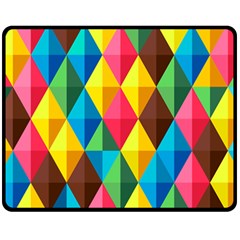 Background Colorful Abstract Double Sided Fleece Blanket (medium)  by Wegoenart