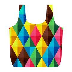 Background Colorful Abstract Full Print Recycle Bag (l) by Wegoenart