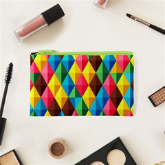 Background Colorful Abstract Cosmetic Bag (xs) by Wegoenart