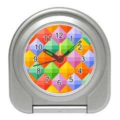 Colorful Geometric Travel Alarm Clock