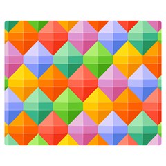 Colorful Geometric Double Sided Flano Blanket (medium) 