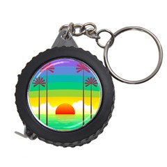 Seaside Sunrise Colorful Ocean Sea Measuring Tape by Wegoenart