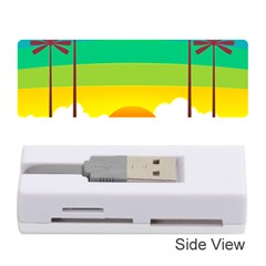 Seaside Sunrise Colorful Ocean Sea Memory Card Reader (stick) by Wegoenart