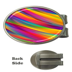 Colorful Background Money Clips (oval)  by Wegoenart