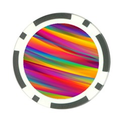 Colorful Background Poker Chip Card Guard by Wegoenart