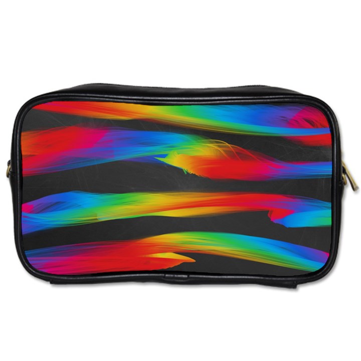 Abstarct Pattern Colorful Background Toiletries Bag (Two Sides)