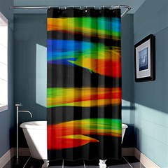 Abstarct Pattern Colorful Background Shower Curtain 36  X 72  (stall)  by Wegoenart