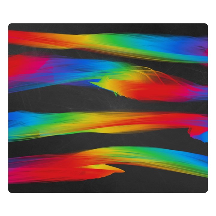 Abstarct Pattern Colorful Background Double Sided Flano Blanket (Small) 