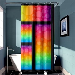 Background Colorful Abstract Shower Curtain 36  X 72  (stall)  by Wegoenart