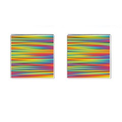 Colorful Background Pattern Cufflinks (square) by Wegoenart