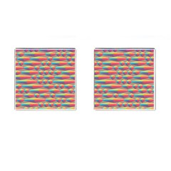 Background Abstract Colorful Cufflinks (square) by Wegoenart