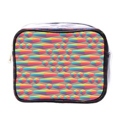 Background Abstract Colorful Mini Toiletries Bag (one Side) by Wegoenart