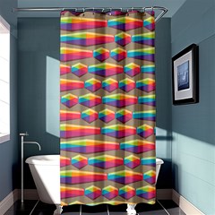 Background Abstract Colorful Shower Curtain 36  X 72  (stall)  by Wegoenart