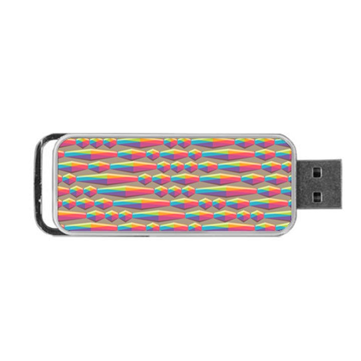 Background Abstract Colorful Portable USB Flash (One Side)