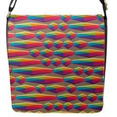 Background Abstract Colorful Flap Closure Messenger Bag (s) by Wegoenart