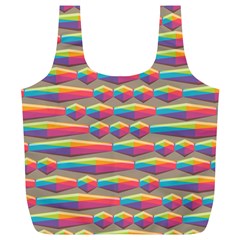 Background Abstract Colorful Full Print Recycle Bag (xl) by Wegoenart