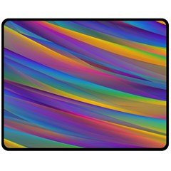 Colorful Background Fleece Blanket (medium)  by Wegoenart