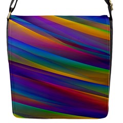 Colorful Background Flap Closure Messenger Bag (s) by Wegoenart