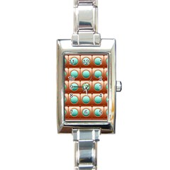 Abstract Background Circle Square Rectangle Italian Charm Watch by Wegoenart