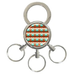 Abstract Background Circle Square 3-ring Key Chains by Wegoenart