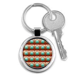 Abstract Background Circle Square Key Chains (round)  by Wegoenart