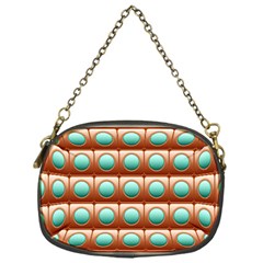 Abstract Background Circle Square Chain Purse (one Side)