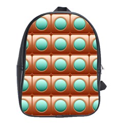 Abstract Background Circle Square School Bag (large) by Wegoenart