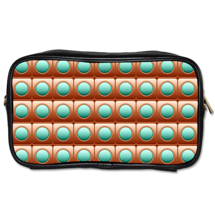 Abstract Background Circle Square Toiletries Bag (One Side)