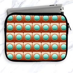 Abstract Background Circle Square Apple Ipad 2/3/4 Zipper Cases by Wegoenart