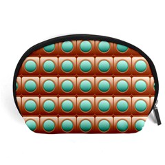 Abstract Background Circle Square Accessory Pouch (large) by Wegoenart