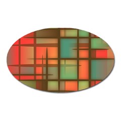 Background Abstract Colorful Oval Magnet by Wegoenart