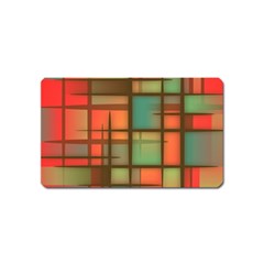 Background Abstract Colorful Magnet (name Card) by Wegoenart