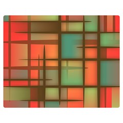 Background Abstract Colorful Double Sided Flano Blanket (medium)  by Wegoenart