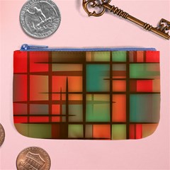 Background Abstract Colorful Large Coin Purse by Wegoenart