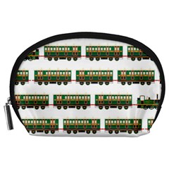 Trains Pattern Transportation Accessory Pouch (large) by Wegoenart