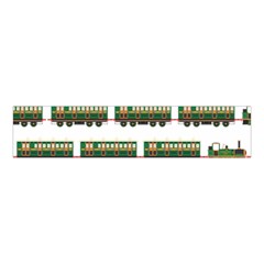 Trains Pattern Transportation Velvet Scrunchie by Wegoenart