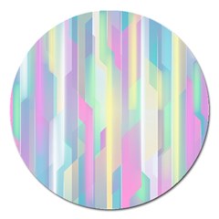 Background Abstract Pastels Magnet 5  (round) by Wegoenart