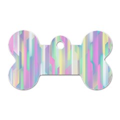 Background Abstract Pastels Dog Tag Bone (one Side) by Wegoenart