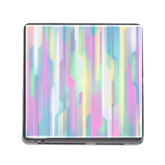 Background Abstract Pastels Memory Card Reader (square 5 Slot) by Wegoenart