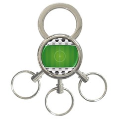 Background Sports Soccer Football 3-ring Key Chains by Wegoenart