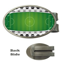 Background Sports Soccer Football Money Clips (oval)  by Wegoenart