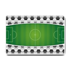 Background Sports Soccer Football Small Doormat  by Wegoenart