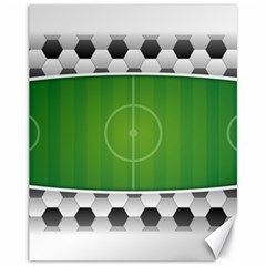 Background Sports Soccer Football Canvas 11  X 14  by Wegoenart