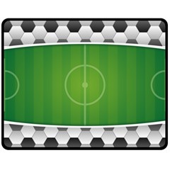 Background Sports Soccer Football Fleece Blanket (medium)  by Wegoenart