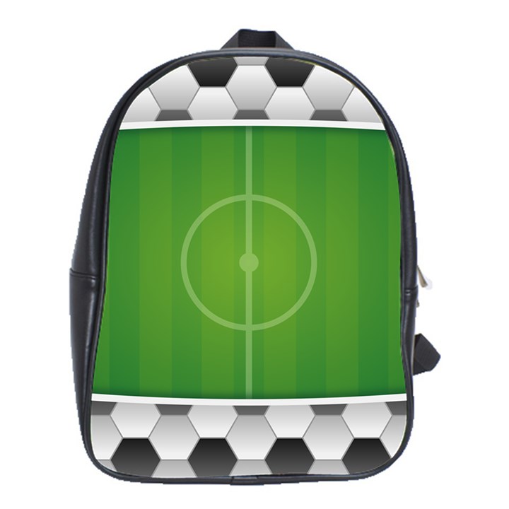 Background Sports Soccer Football School Bag (XL)