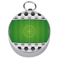 Background Sports Soccer Football Silver Compasses by Wegoenart