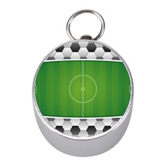 Background Sports Soccer Football Mini Silver Compasses by Wegoenart